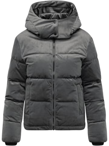 ragwear Steppjacke Roobie Velvet YOUMODO in Stone Grey