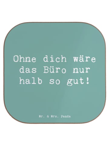 Mr. & Mrs. Panda Untersetzer Spruch Sekretärin Beste mit Spruch in Meeresbrise