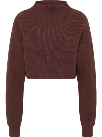 IZIA Damen Strick Pullover in Braun