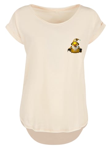 F4NT4STIC Long Cut T-Shirt Rubber Duck Wizard Long in Whitesand