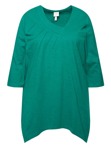 Ulla Popken Longshirt in smaragd grün