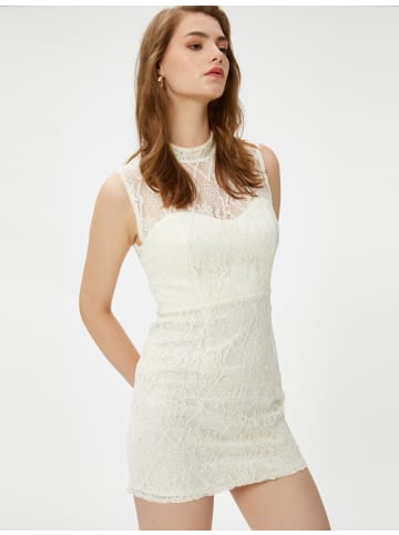 KOTON Kleid in Grauweiß
