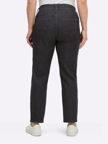 sheego Jeans in black denim