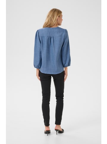 Kaffe Langarm-Bluse KAellen Regular fit in Coronet Blue C.