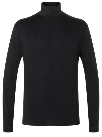 super.natural Merino Longsleeve in schwarz