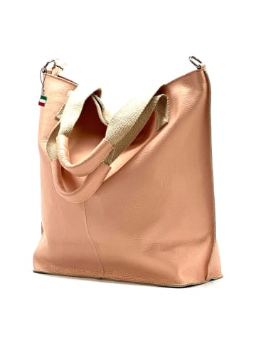 Florence Florence Schultertasche, Shopper Leder rosa ca. 36,5cm