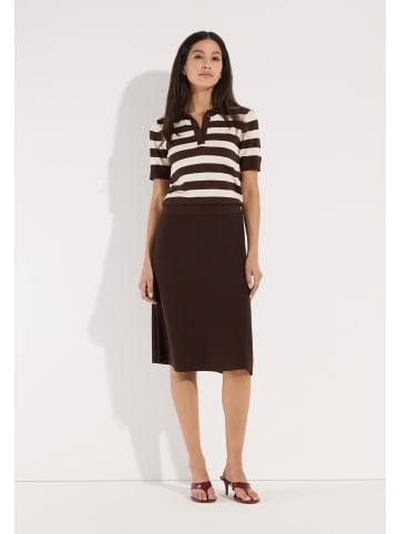 More & More feiner, femininer Strickrock, Schlupfform in brown