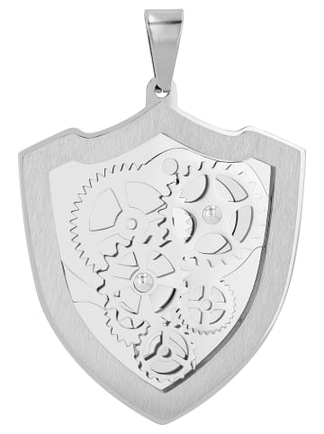 Adeliás Herren Anhänger – Gravuranhänger aus Edelstahl in silber