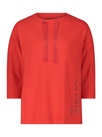 Betty Barclay Sweatshirt mit hohem Kragen in Poppy Red