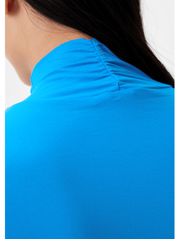 comma T-Shirt langarm in Blau