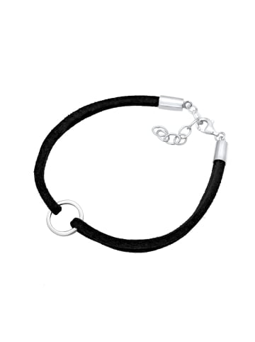 Elli Armband 925 Sterling Silber Kreis in Schwarz