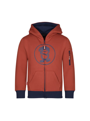 Trollkids Hoodie "Sortland" in Rostrot/Mystik Blau