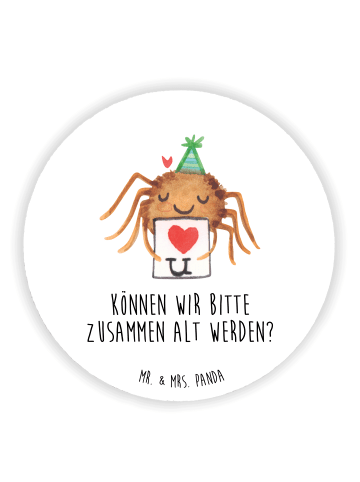 Mr. & Mrs. Panda magnet Spinne Agathe Brief mit Spruch in Weiß