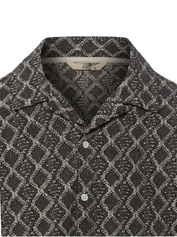 Redefined Rebel Hemd Zander in schwarz ecru