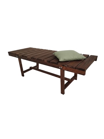 relaxdays Gartenbank in Braun - (B)110 x (H)35 x (T)38 cm