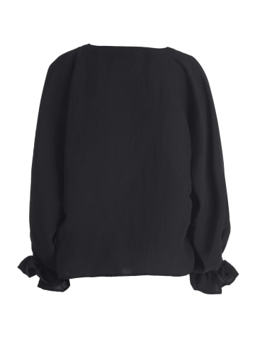 CARTOON Casual-Bluse mit Schleifenknoten in Schwarz