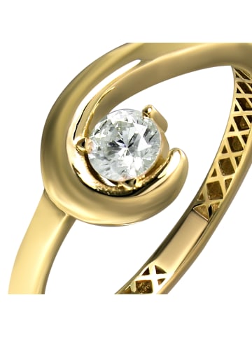 GoldDream Goldring 333 Gelbgold - 8 Karat Zirkonia Größe 60 (19,1) Ringe