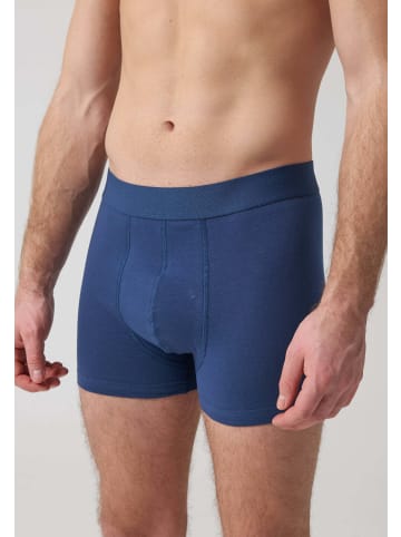 SNOCKS Boxershorts ohne Logo aus Bio-Baumwolle 6 Stück in Purblau