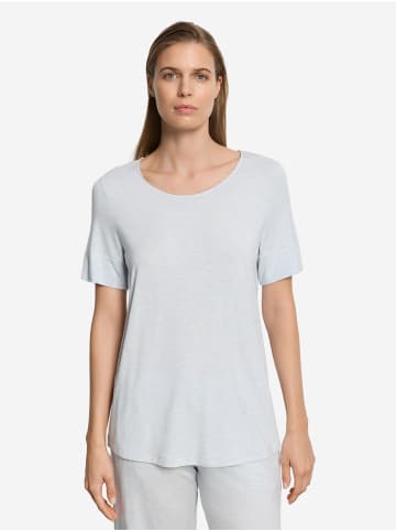 Hanro T-Shirt Natural Elegance in watery blue melange