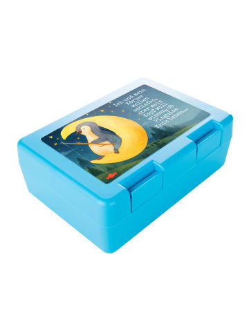 Mr. & Mrs. Panda Lunchbox Pinguin Mond Design mit Spruch in Weiß