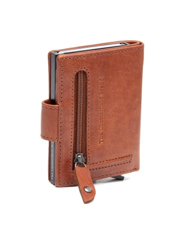 The Chesterfield Brand Barrea Geldbörse RFID Schutz Leder 7 cm in cognac