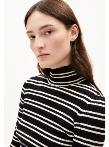 armedangels Strickpullover Alaania Chiftron in schwarz weiß - 0001