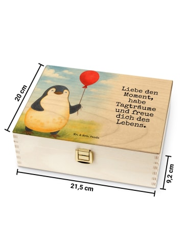 Mr. & Mrs. Panda Teeaufbewahrung Pinguin Luftballon Design mit S... in Weiß