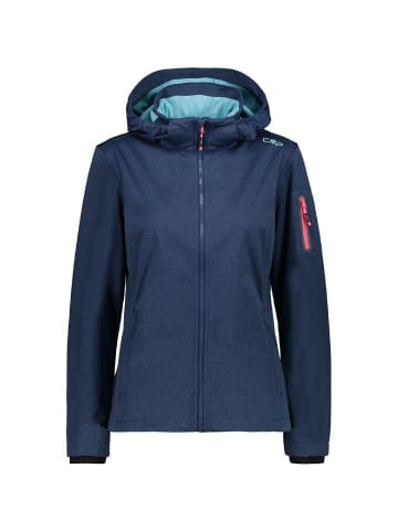 cmp Softshelljacke WOMAN JACKET ZIP HOOD in Blau