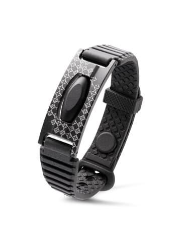 Lunavit Armband "BandiVita" aus Silikon in Schwarz 