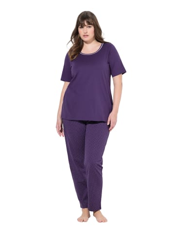 Ulla Popken Pyjama in aubergine