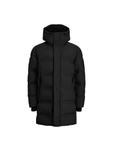 Jack and Jones JCOFUSION Long Puffer Jacket in Schwarz