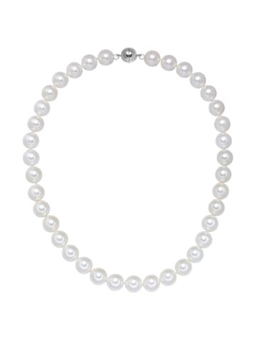 Yokoamii Kette Muschelkernperle weiß in weiß