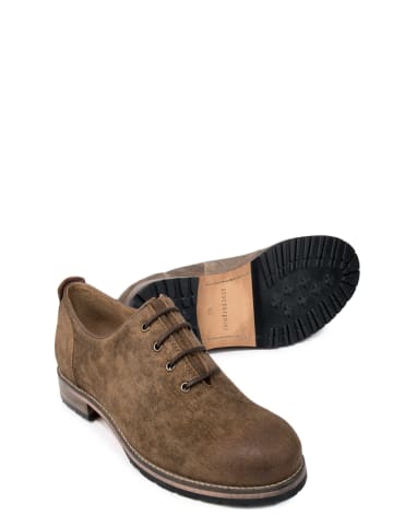 Stockerpoint Stockerpoint Trachtenschuh, moderner Trachtenschuh, Lederschuh, Wildlederschuh Caruso in hellbraun gespeckt