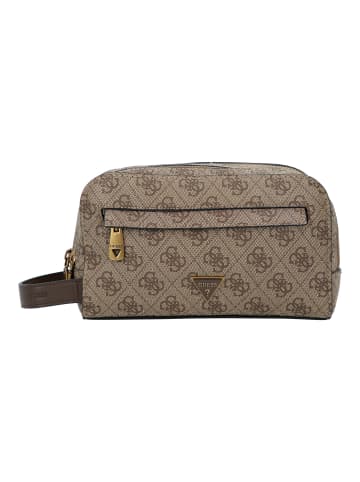 Guess Milano Kulturbeutel 21 cm in beige-brown