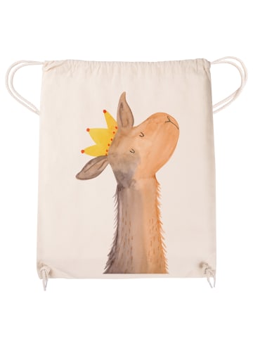 Mr. & Mrs. Panda Gymbag Lamakopf König ohne Spruch in Creme