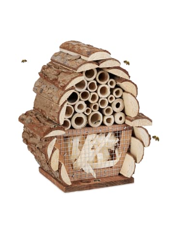 relaxdays Insektenhotel in Natur - (B)17,5x (H)20,5 x (T)11 cm