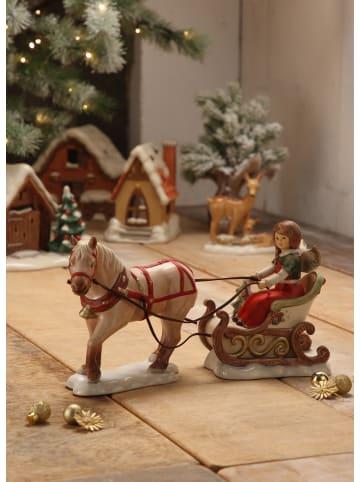 Goebel Engel " Winterschlittenfahrt " in Bunt