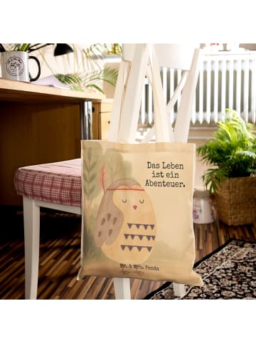Mr. & Mrs. Panda Tüte Eule Federschmuck Design mit Spruch in Weiß