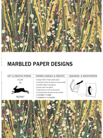 Pepin Press Papeterie/PBS - Marbled Paper Designs