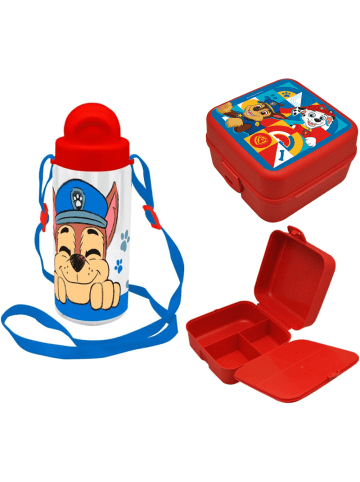 Kids Licensing Lunchset Paw Patrol 4-Fächer Brotdose und Trinkflasche 3 Jahre