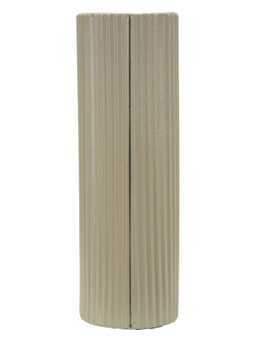 Mauro Ferretti Beige Metallvase 21x12x36 cm