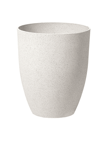 Beliani Outdoor Blumentopf CROTON in Weiß - (W) 35 x (H) 42 x (L) 35 cm