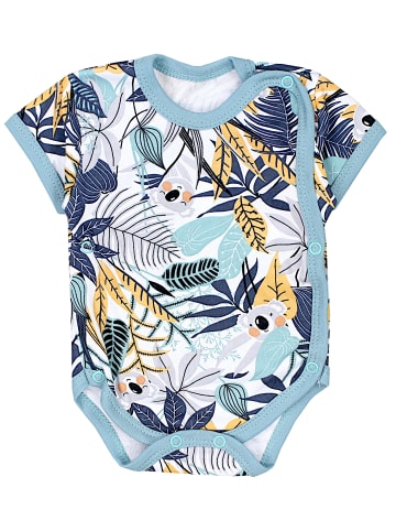 TupTam Baby Jungen Kurzarm Wickelbody 5er Set in grün/orange