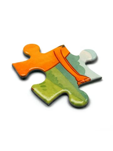 Mr. & Mrs. Panda Puzzlespiel Füchse Liebe Design ohne Spruch in Weiß