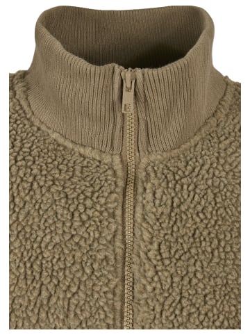 Urban Classics Urban Classics Herren Boxy Sherpa Jacket in tiniolive