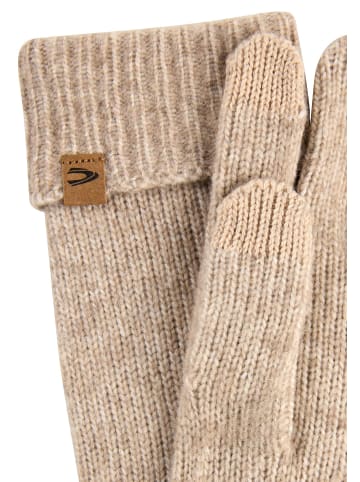 Camel Active Strickhandschuhe aus weichem Materialmix in Karamell