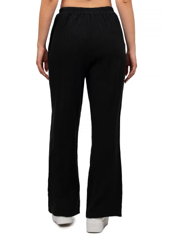 Reichstadt Damen Oversized Hose Musselin in Black