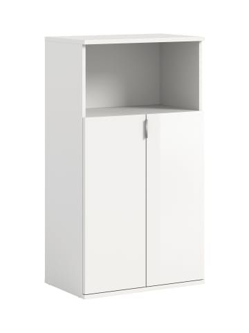 xonox.home Schuhkommode  (B/H/T: 60x110x37 cm) in weiß hochglanz