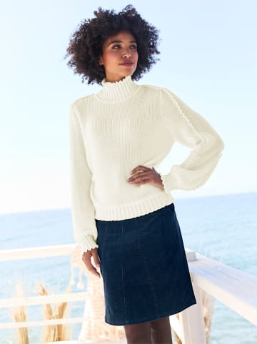Heine Stehkragenpullover in ecru