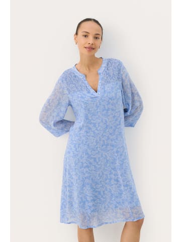 PART TWO Kleid ElkaPW Gerade Passform in Blue Wallpaper Flower